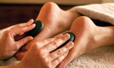 Hot Stone Foot Massage